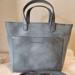 Portland Leather Goods storm mini zip crossbody tote